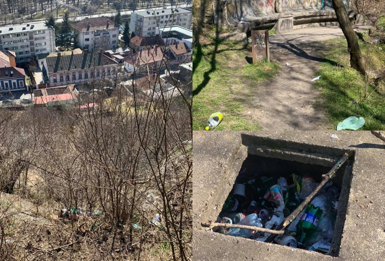 „invadată” de peturi de bere și gunoaie