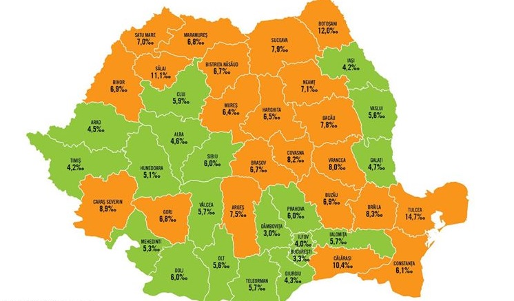 Harta mortalității infantile. 5