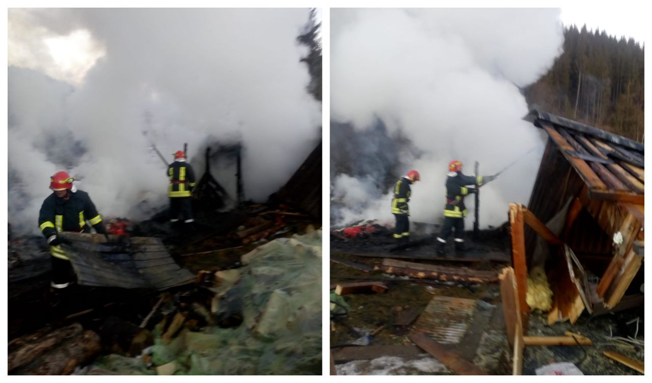 Incendiu cauzat de un generator defect la o cabană din Ic Ponor. Localnicii