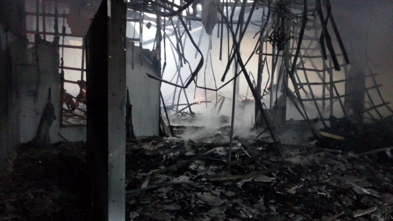 VIDEO Incendiu la Gherla