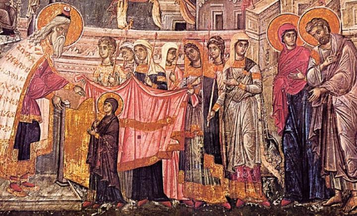 Intrarea in biserica a Maicii Domnului
