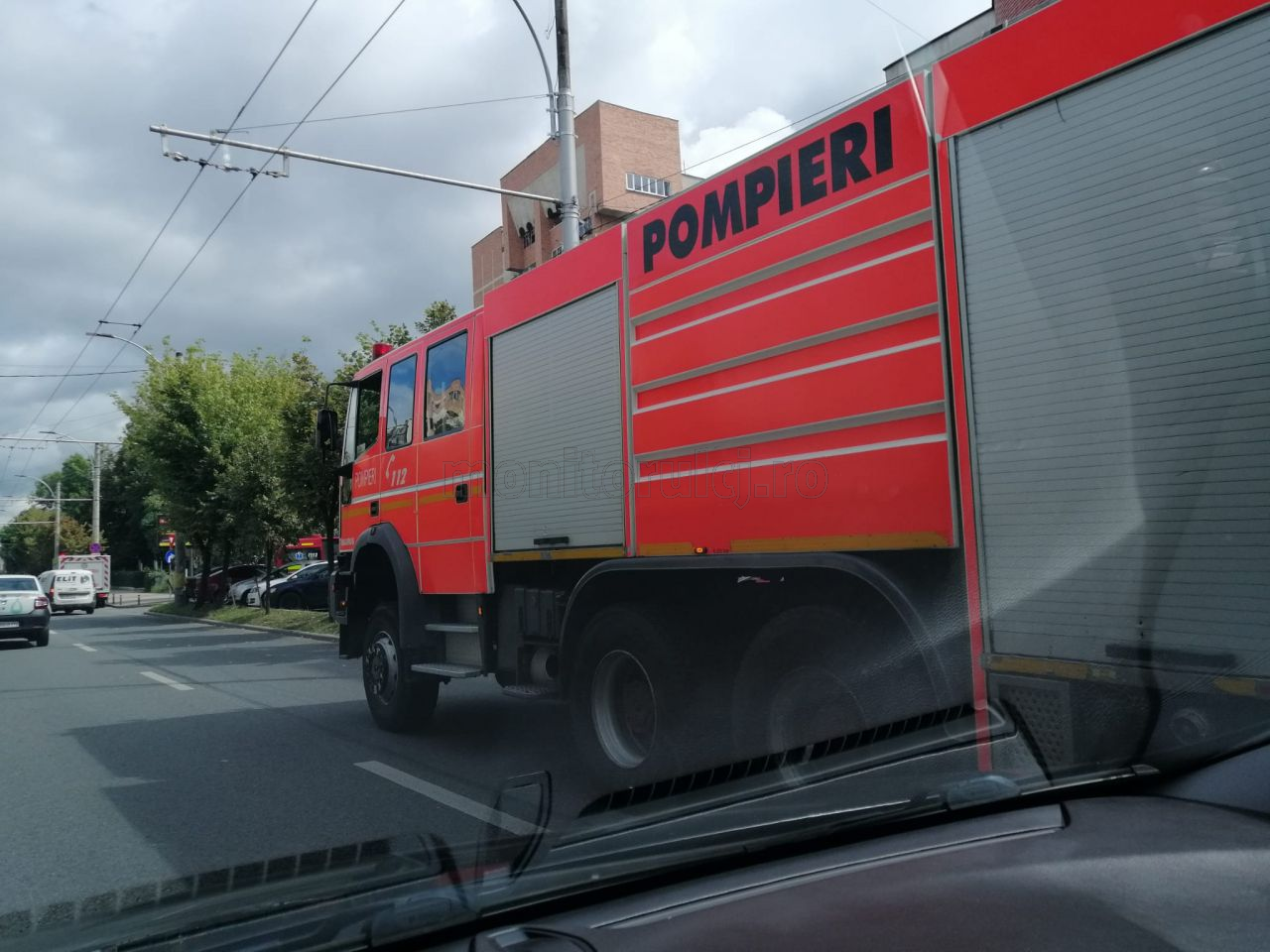 după ce acesta s-a defectat. Pompierii