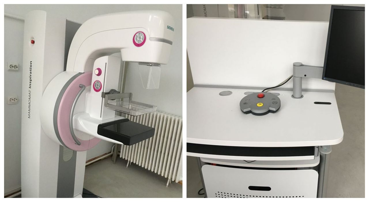 Instalație radiologică digitală de mamografie