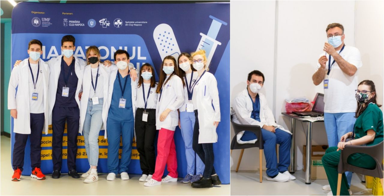 trup și suflet timp de trei zile și trei nopți la Maratonul Vaccinării. FOTO