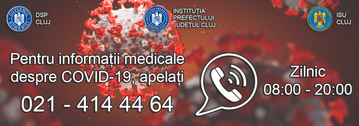 Linie telefonică DSP nouă pentru informații despre COVID19