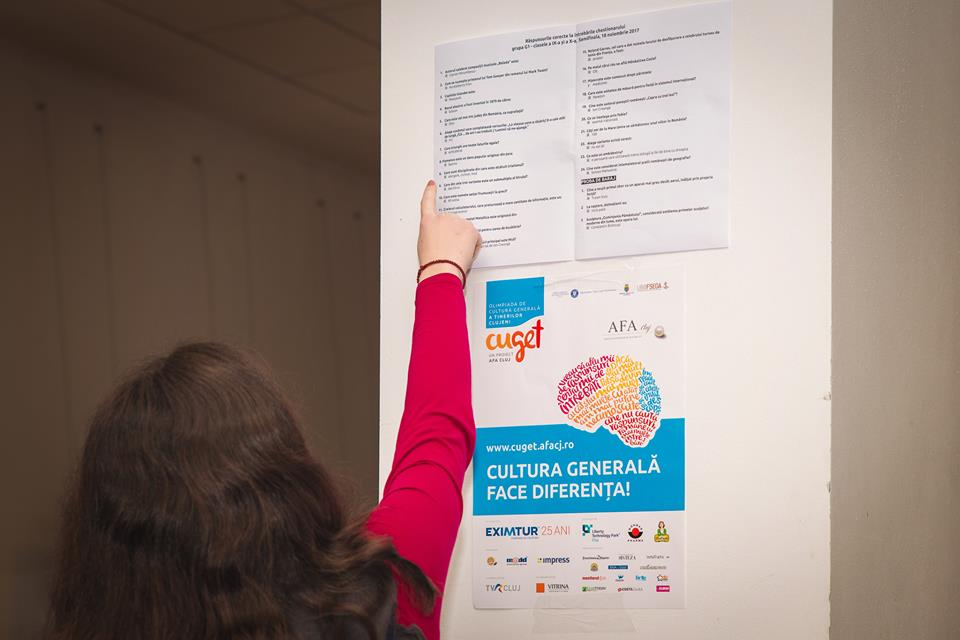 Peste 1.600 de elevi clujeni participă sâmbătă la semifinala Olimpiadei CuGeT