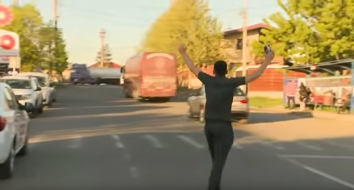 UITAT de CFR Cluj la Clinceni. Jucătorul a alergat după autocar
