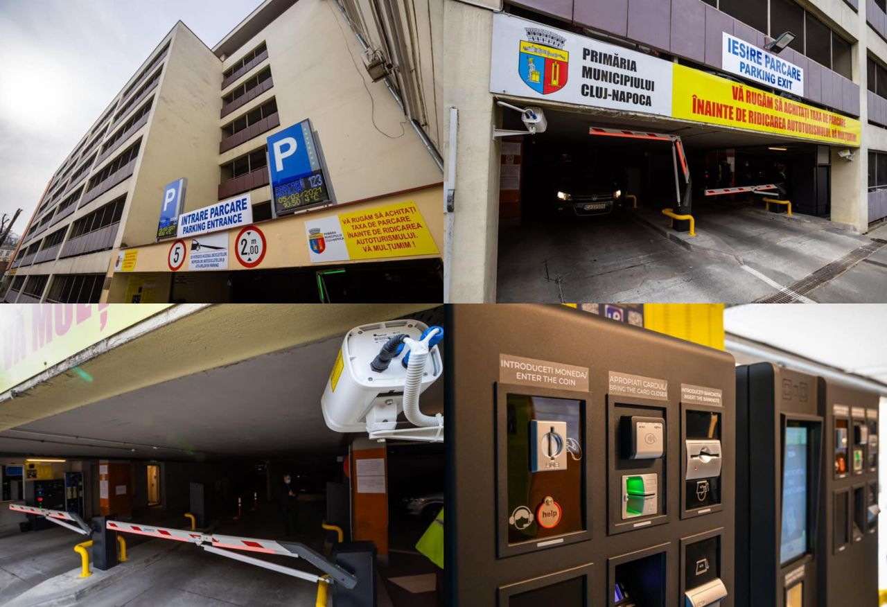 Sistem nou automat de acces în parking Moților.