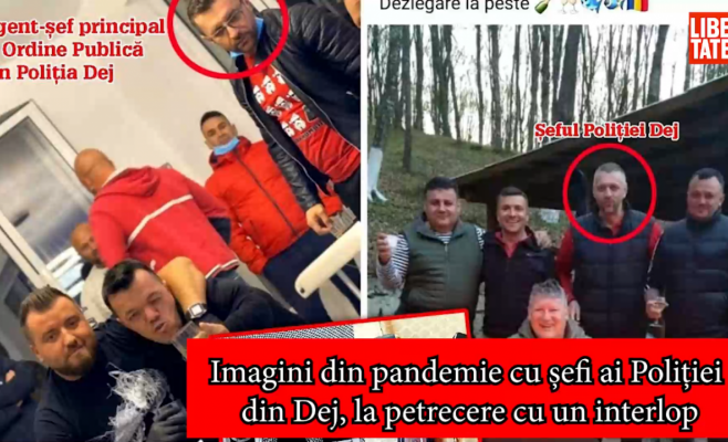 Capul Poliției din Dej a fost „tăiat”! După petrecerea cu interlopii
