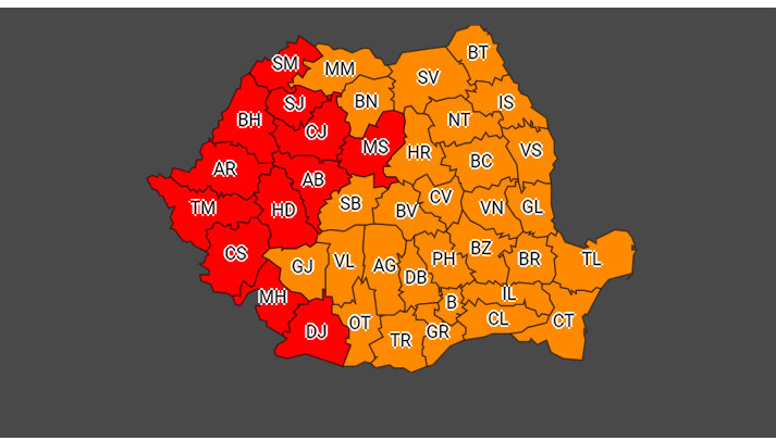 COD ROŞU de caniculă la Cluj. Temperaturile vor fi între 39 şi 42 de grade.