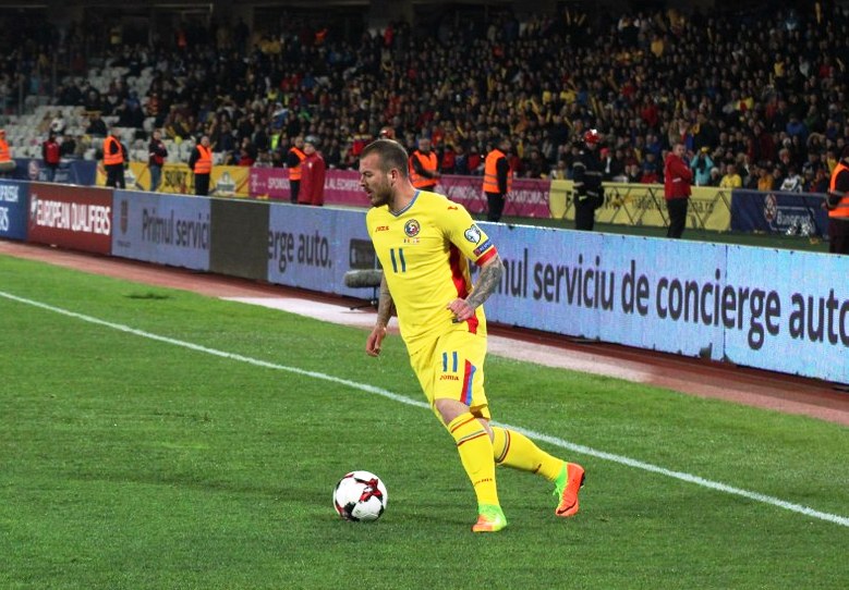 Denis Alibec (aici în meciul naţionalei cu Danemarca
