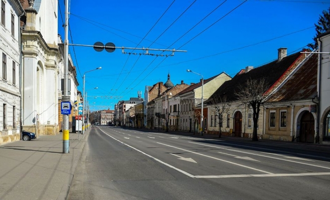 Foto: Paul Gheorgheci/monitorulcj.ro  Străzi goale Cluj-Napoca
