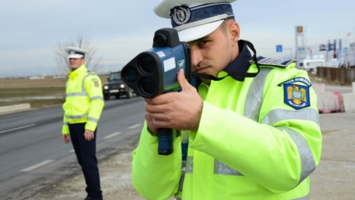 prins cu 120 km/h pe o stradă din Cluj-Napoca.